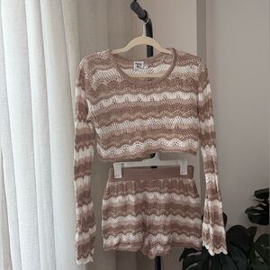 Princess Polly Leah Knit Set in beige - size 6